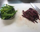 鹿肉とピーマンだけのチンジャオロース風作り方1写真