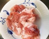 全てレンジ甘酢カレー豚こまのせドーム蒸し作り方1写真