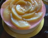ピーチゼリー&ヨーグルトムースケーキ作り方55写真