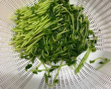 豆苗とちくわの塩昆布和え作り方1写真