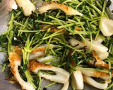 豆苗とちくわの塩昆布和え作り方2写真