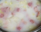 白菜とベーコンのミルクスープ作り方2写真