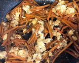 にんじんと卵の胡麻味噌炒め作り方3写真