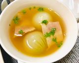 まるごと玉ねぎスープ・コンソメスープ作り方3写真