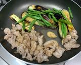 茄子と豚のからし炒め作り方6写真