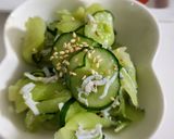 はす芋(茎)ときゅうりの酢の物作り方5写真