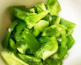 レンジ大根豚こまオイ甘酸味青椒肉絲風作り方5写真
