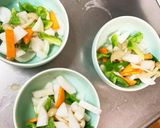 レンジ大根豚こまオイ甘酸味青椒肉絲風作り方11写真