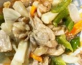 レンジ大根豚こまオイ甘酸味青椒肉絲風作り方16写真