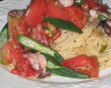 ツナとバジルが絶妙！トマトの冷製パスタ作り方10写真