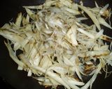 サケとごぼうのクリームパスタ♪作り方4写真