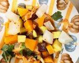 レンジ温野菜卵キムチクリームチャンプル作り方14写真