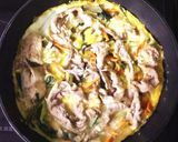 【栄養満点！】豚肉のオープンオムレツ作り方3写真
