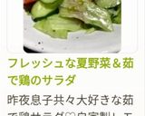 フレッシュな夏野菜＆茹で鶏のサラダ作り方12写真