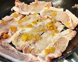 豚ロース生姜焼きにざく切りキャベツ丼。作り方2写真