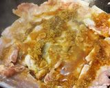 豚ロース生姜焼きにざく切りキャベツ丼。作り方4写真