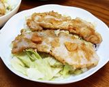 豚ロース生姜焼きにざく切りキャベツ丼。作り方6写真