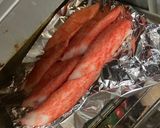 簡単！カニカマ特大とマスタードソース焼き作り方2写真