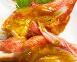 簡単！カニカマ特大とマスタードソース焼き作り方6写真