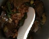 納豆と夏野菜の味噌炒めご飯作り方2写真