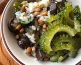 納豆と夏野菜の味噌炒めご飯作り方3写真