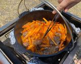 ウズベキスタン♡伝統の野外牛肉プロフ作り方4写真