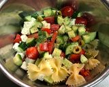 グリーク風のパスタサラダ作り方8写真