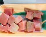 鮪のマヨ照り焼きサラダ作り方1写真