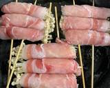 豚ロースえのき巻チーズ焼き〜紀州うめぶた作り方5写真