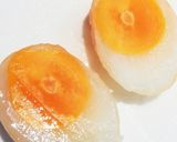 黄金比☆じゅわっとたまご巾着煮！作り方3写真