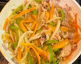 サバ缶で野菜たっぷり他人丼作り方4写真