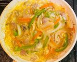 サバ缶で野菜たっぷり他人丼作り方5写真