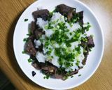 マグロの血合いニンニク煮焼き作り方4写真