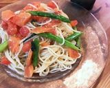 簡単☆トマトとバジルの冷製パスタ作り方6写真