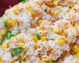 冷ご飯でパパっと調理！簡単❤鮭チャーハン作り方4写真