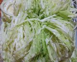 ⭐糖質オフ　キャベツベーコンオム⭐作り方1写真