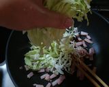 ⭐糖質オフ　キャベツベーコンオム⭐作り方4写真