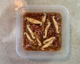 レンジで簡単!豚ひき肉としいたけうどん作り方1写真