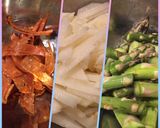 ♡野菜とサラミのオイスターソース炒め♡作り方1写真