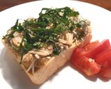 シラス、大葉、海苔のサンドイッチ作り方6写真