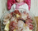 リカちゃん♡おつまみに？タコとチーズ前菜作り方4写真