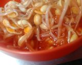 レトルトおかず・ピリ辛豆もやしでサラダ作り方2写真