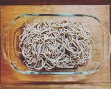 九条ねぎたっぷりめかぶオクラ納豆蕎麦作り方2写真