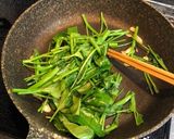 ポークハムと空芯菜の炒め物作り方5写真