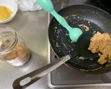南瓜と鶏そぼろの味噌風味かけ作り方5写真