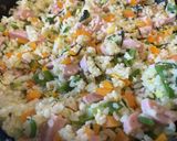非常食米消費にも!大葉とピーマンの炒飯作り方9写真