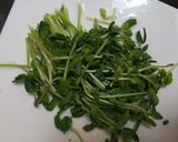 豆苗と糸こんにゃくのおかか炒め煮作り方1写真