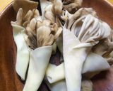 舞茸餃子の花束揚げ作り方2写真