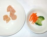 ブロッコリー鶏ささみのうま煮♪簡単離乳食作り方1写真
