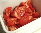 トマトのわさびポン酢めんつゆ和え作り方3写真